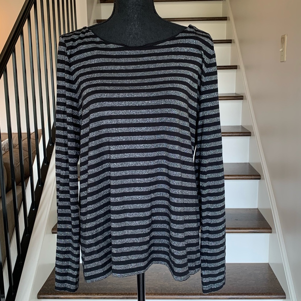 Talbots Shimmer Striped Shirt
